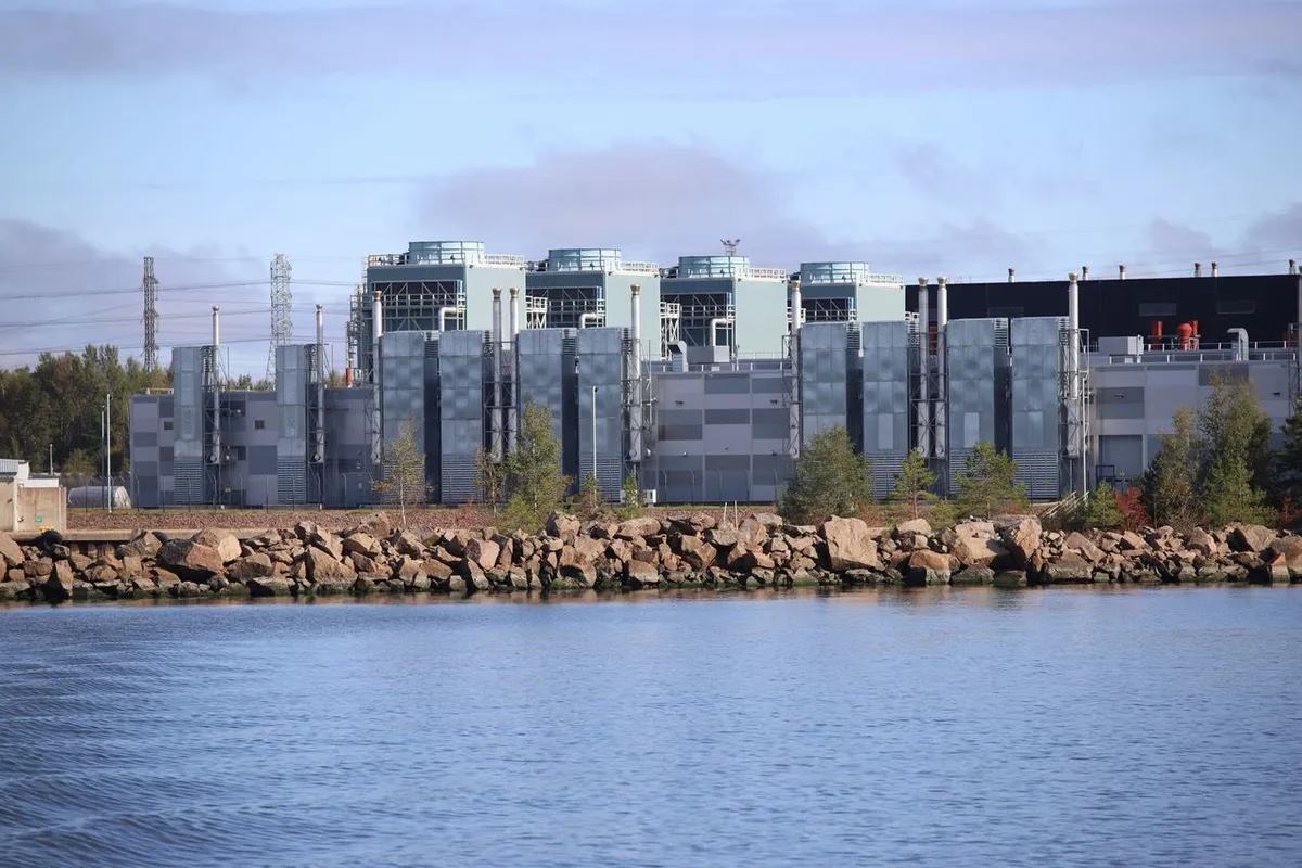 Google's data center in Hamina, Finland